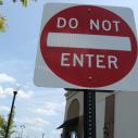 DO NOT ENTER signs