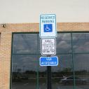 Handicap Parking Lot Signs